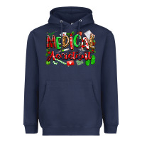 Navy christmas medical assistant Heavyweight Hoodie - texasbilliewilder