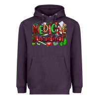 Plum christmas medical assistant Heavyweight Hoodie - texasbilliewilder