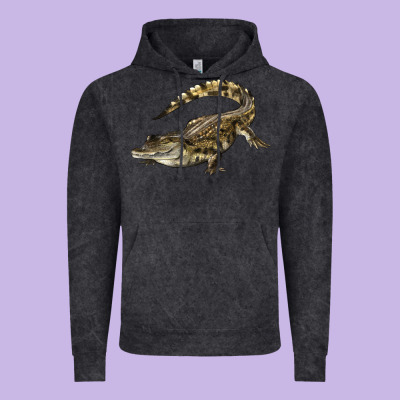 Crocodile Vintage Hoodie Designed By Lillyallendesigns