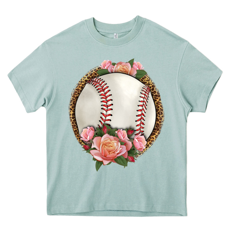 Western Baseball With Roses Heavy Core Tee by HRA Design Shop | Teevron