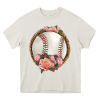 Cream western baseball with roses Heavy Core Tee - HRA Design Shop