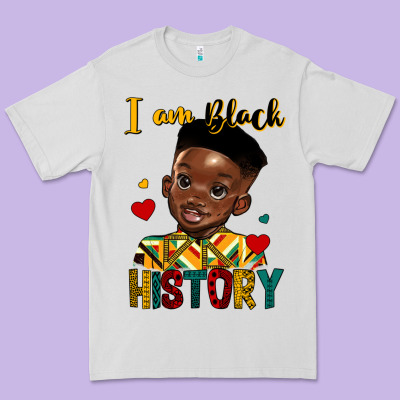 I Am Black History Black Boy Premium Tee Designed By Hra Design Shop