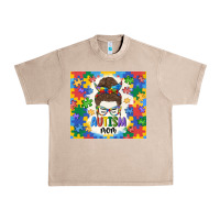 French Oak autism mom Urban Heavy Tee - MaliasSmallBusiness