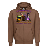 Chestnut this witch needs coffee before any hocus pocus Zipper Hoodie - BarkalooDesign