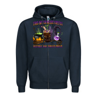 Navy this witch needs coffee before any hocus pocus Zipper Hoodie - BarkalooDesign