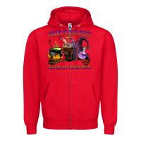 Red this witch needs coffee before any hocus pocus Zipper Hoodie - BarkalooDesign