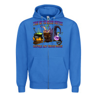 True Royal this witch needs coffee before any hocus pocus Zipper Hoodie - BarkalooDesign