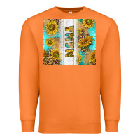 Carrot western mother's day mama with turquoise and sunflowers and leopard tu Premium Sweatshirt - TumblerDesignByShophia