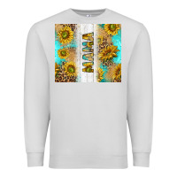Dove Grey western mother's day mama with turquoise and sunflowers and leopard tu Premium Sweatshirt - TumblerDesignByShophia