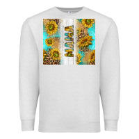 Oatmeal Heather western mother's day mama with turquoise and sunflowers and leopard tu Premium Sweatshirt - TumblerDesignByShophia