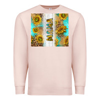 Pale Pink western mother's day mama with turquoise and sunflowers and leopard tu Premium Sweatshirt - TumblerDesignByShophia