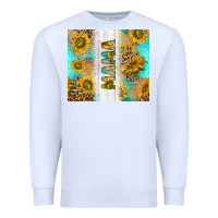 White western mother's day mama with turquoise and sunflowers and leopard tu Premium Sweatshirt - TumblerDesignByShophia
