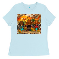 Baby Blue western gnomies Ladies Tee - FaDigitalArtStudio