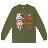 Army Green patience a dash of kindness Long Sleeve Tee - NancyCooperArtShop