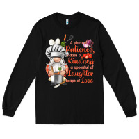 Black patience a dash of kindness Long Sleeve Tee - NancyCooperArtShop