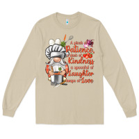 Mushroom patience a dash of kindness Long Sleeve Tee - NancyCooperArtShop