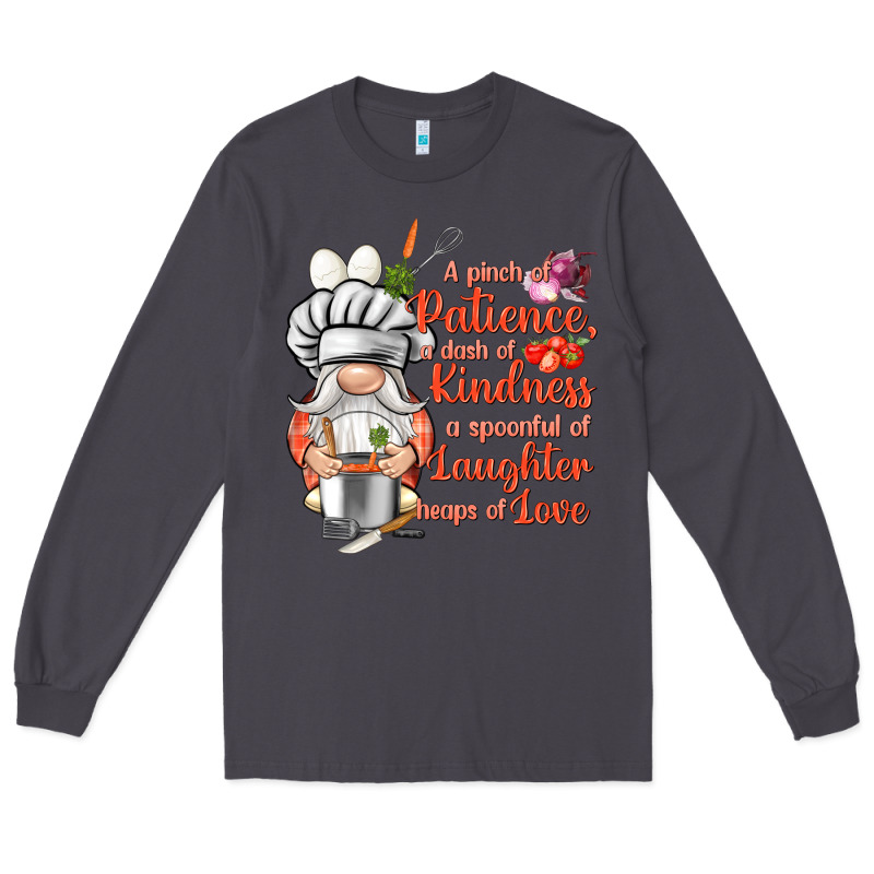 Patience A Dash Of Kindness Long Sleeve Tee by NancyCooperArtShop | Teevron