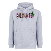 Heather Grey Halloween spooky Mama Heavyweight Hoodie - NancyCooperArtShop