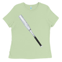 Matcha white wooden softball bat Ladies Tee - FaDigitalArtStudio