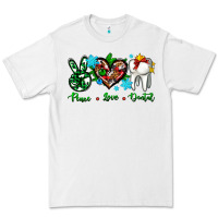 White peace love dental for Christmas Premium Tee - AdoDesignShop