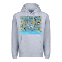 Heather Grey master baiter Premium Hoodie - TumblerDesignByShophia