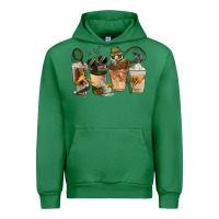 Emerald Fishing Coffee Cups Urban Hoodie - FaDigitalArtStudio