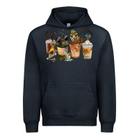 Navy Fishing Coffee Cups Urban Hoodie - FaDigitalArtStudio