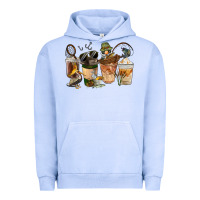 Pigment Grape Ice Fishing Coffee Cups Urban Hoodie - FaDigitalArtStudio