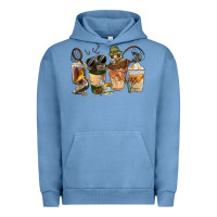 Fishing Coffee Cups Urban Hoodie | Teevron
