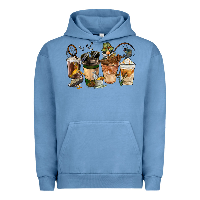 Fishing Coffee Cups Urban Hoodie by FaDigitalArtStudio | Teevron