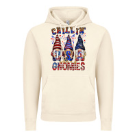 Vintage Artic Chilling with my gnomies with usa Vintage Hoodie - NancyCooperArtShop