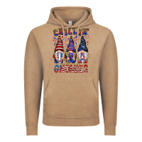 Vintage Coffee Chilling with my gnomies with usa Vintage Hoodie - NancyCooperArtShop
