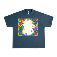 Midnight Navy autism Urban Heavy Tee - MaliasSmallBusiness