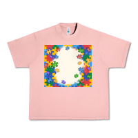 Salmon autism Urban Heavy Tee - MaliasSmallBusiness