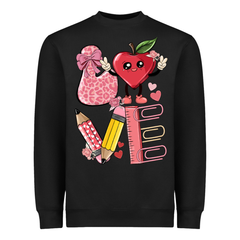 Love Teacher Heavyweight Sweatshirt by MaliasSmallBusiness | Teevron