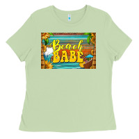 Matcha beach babe skinny metal can holder Ladies Tee - HRA Design Shop