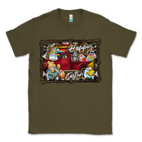 Army Green Happy Easter Classic Tee - CowhideDigitalArt