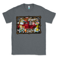 Charcoal Heather Happy Easter Classic Tee - CowhideDigitalArt