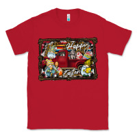 Red Happy Easter Classic Tee - CowhideDigitalArt