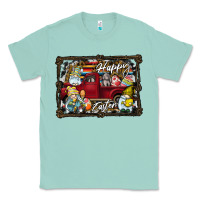 Seafoam Happy Easter Classic Tee - CowhideDigitalArt