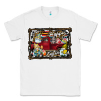 White Happy Easter Classic Tee - CowhideDigitalArt