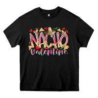 Black nacho valentine Heavy Core Tee - RacoonDesign