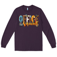 Plum office squad Long Sleeve Tee - NancyCooperArtShop