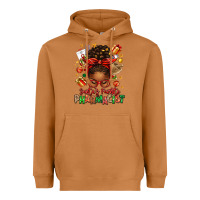 Meerkat santas favorite pharmacist afro messy bun Heavyweight Hoodie - texasbilliewilder