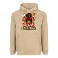 Mushroom santas favorite pharmacist afro messy bun Heavyweight Hoodie - texasbilliewilder
