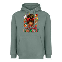 Sage santas favorite pharmacist afro messy bun Heavyweight Hoodie - texasbilliewilder