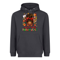 Smoke santas favorite pharmacist afro messy bun Heavyweight Hoodie - texasbilliewilder
