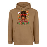 Toasted Coconut santas favorite pharmacist afro messy bun Heavyweight Hoodie - texasbilliewilder