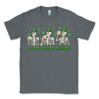 Charcoal Heather drink drank drunk st. patricks day skeletons Classic Tee - MaliasSmallBusiness