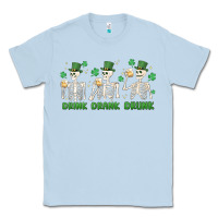 Dusty Blue drink drank drunk st. patricks day skeletons Classic Tee - MaliasSmallBusiness